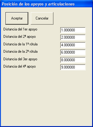 Dilogo para introducir los apoyos y rtulas